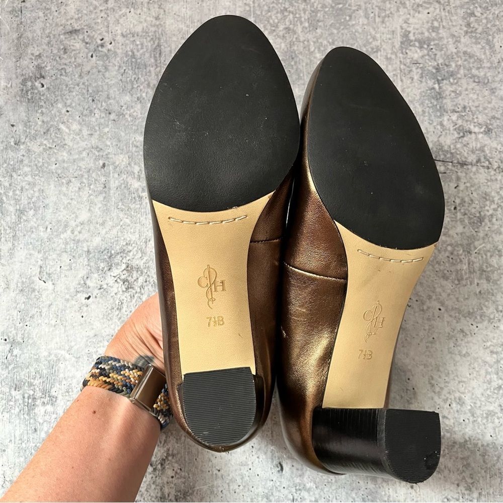 Cole Haan Gold Round Toe Pumps 7.5 - Picture 5 of 7